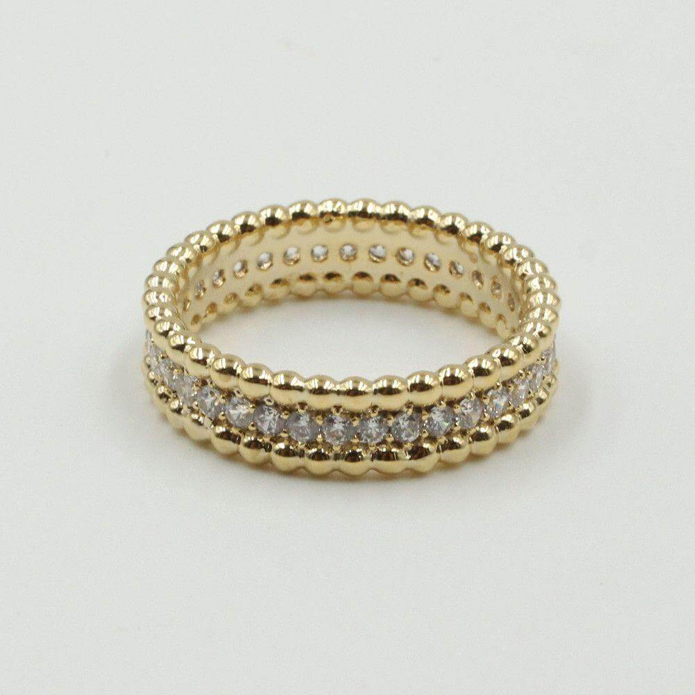 دبله فان كليف مايكرو باف زركون خواتم متوفر 2 لون ذهبي 6