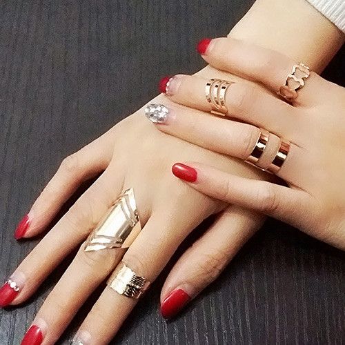 مجموعة خواتم هاف فن خواتم متوفر 1 لون