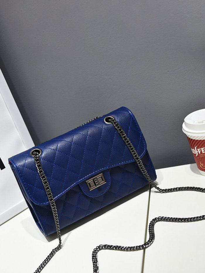 شنطه سكويرز ليذر عنابي شنط وحقائب متوفر 4 لون كحلي