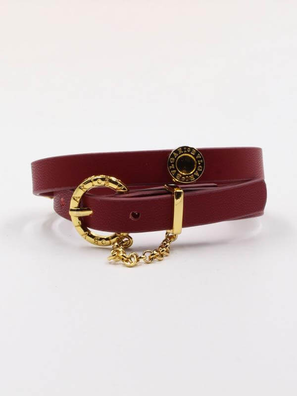 اسوارة بولقري جلد اسواره متوفر 4 لون عنابي