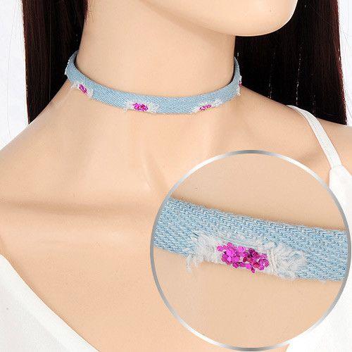 عقد رقبه جينز سلسال متوفر 1 لون