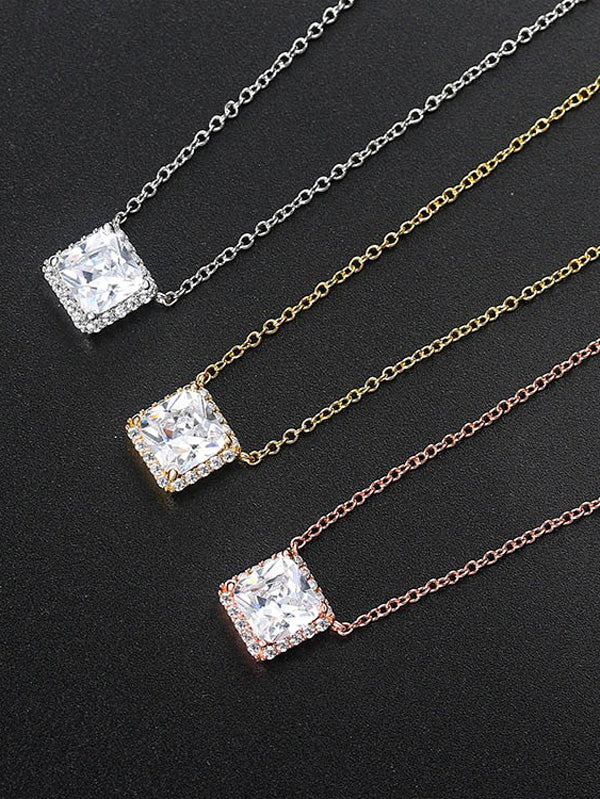 سلسال مربع زركون ناعم سلسال jewel