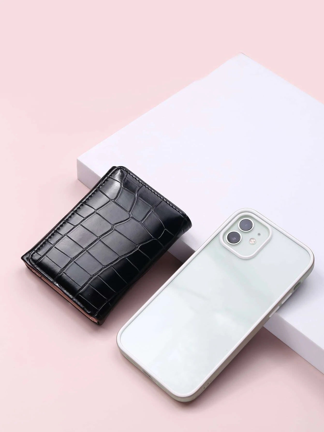 محفظة صغيرة نقش محافظ بوك اسود