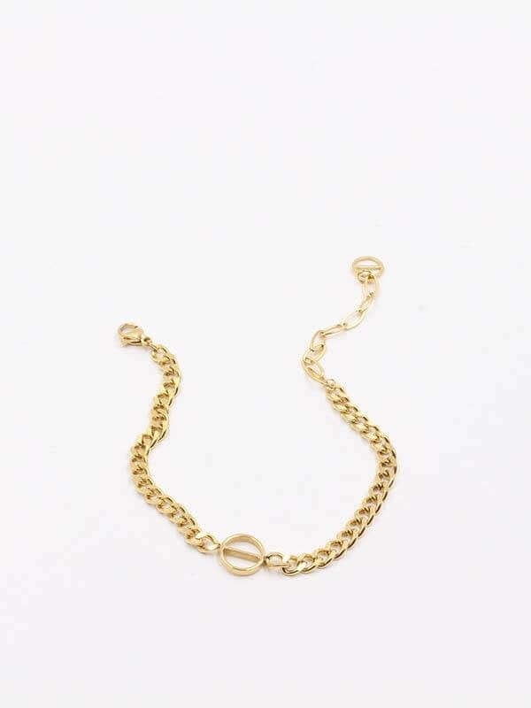 اسواره كارتير جنزير ناعم اسواره متوفر 1 لون ذهبي