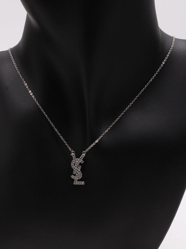 سلسال ايف سان لوران زركون سلسال ysl ذهبي