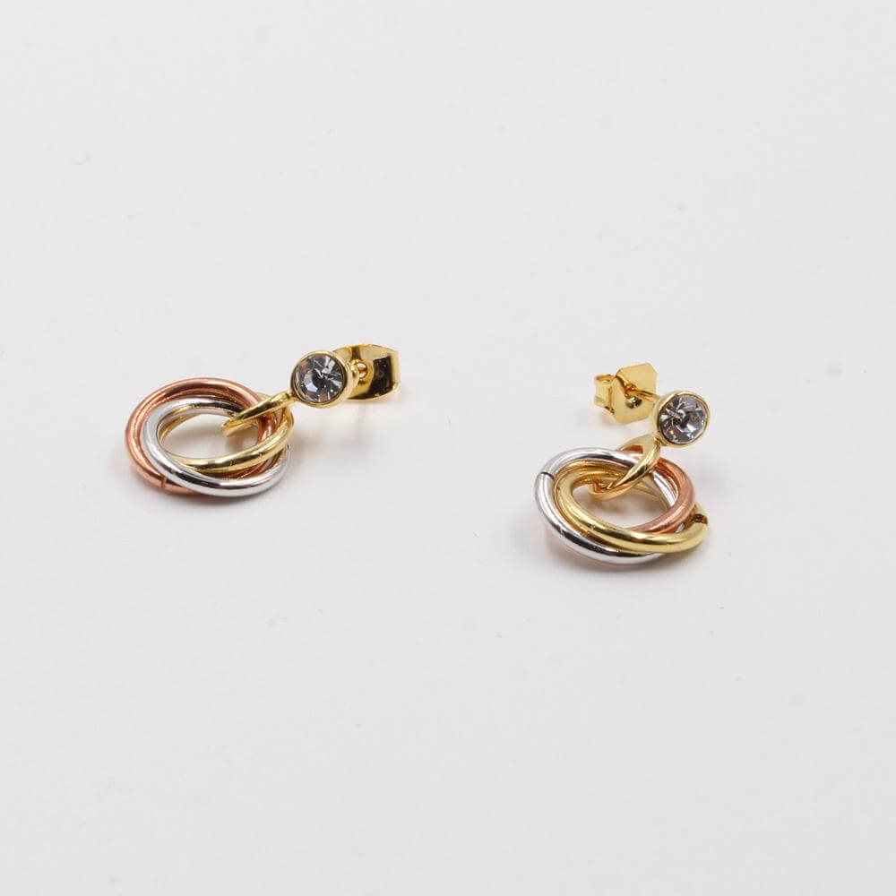 حلق كارتير سيركلز حلق CARTIER ملون ذهبي