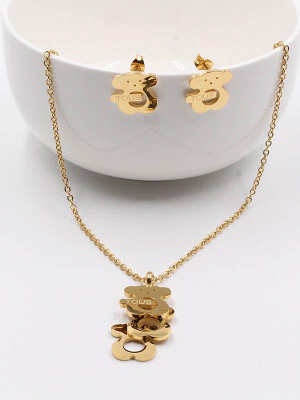 طقم توس ثري بندنت اطقم دبدوب ذهبي