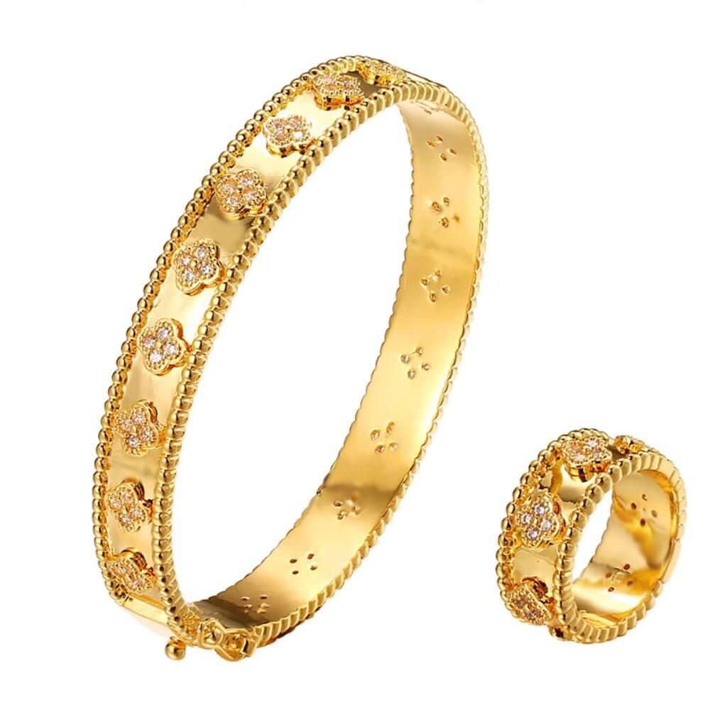 اسواره فان كليف مع خاتم زركون اسواره van cleef