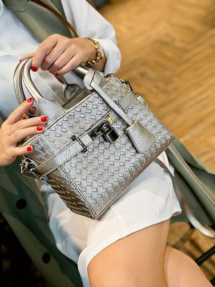 حقيبة يد بحزامين شنط وحقائب متوفر 3 لون