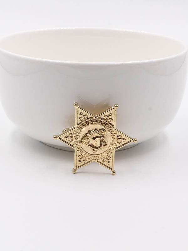 بروش فرزاتشي بروش versace ذهبي