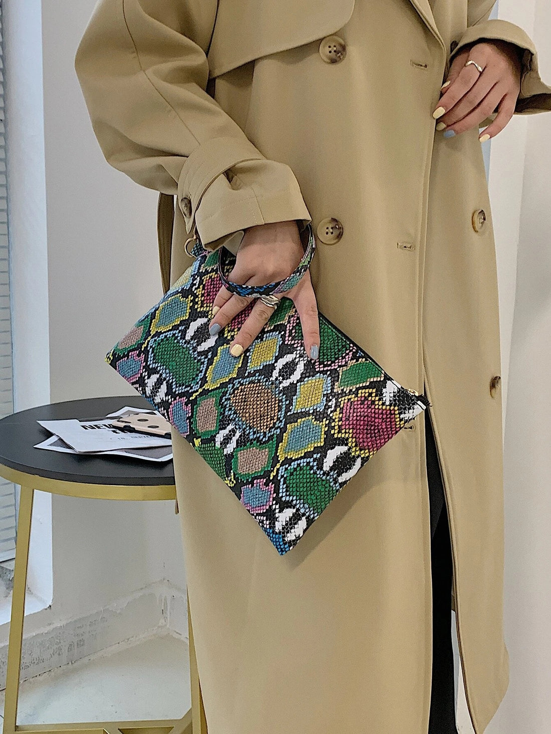 كلتش ملون شنط وحقائب شنط