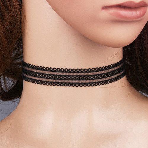 عقد مخرم اسود سلسال متوفر 1 لون