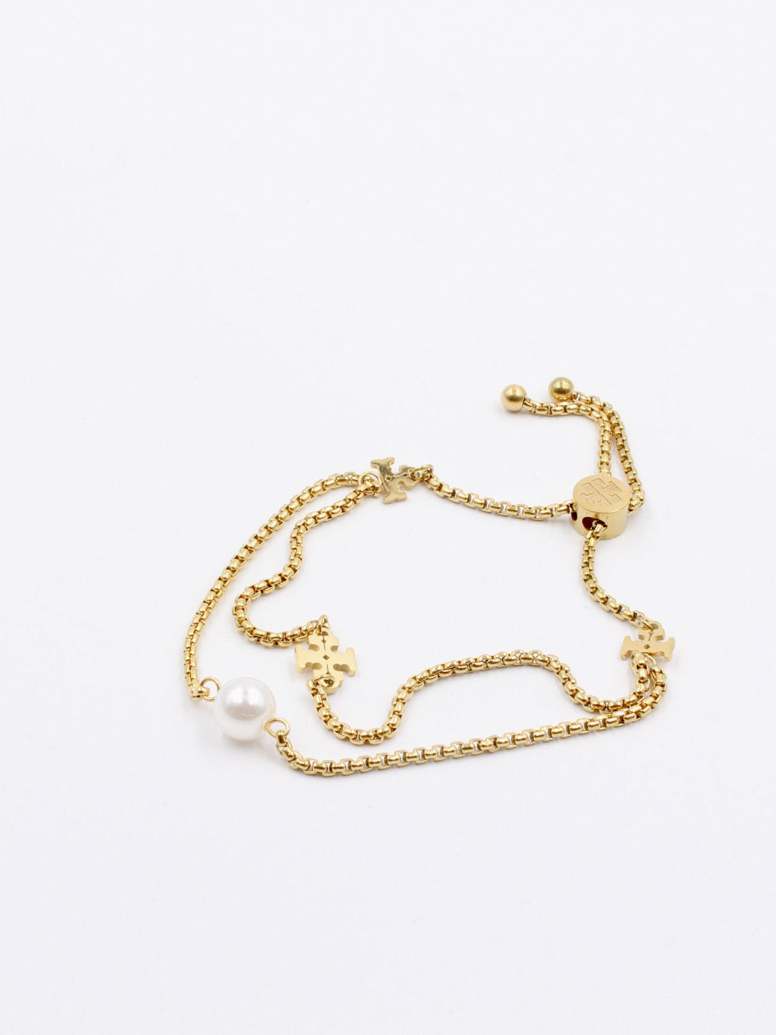 Tory Burch double layer pearl bracelet - أسوارة توري بورش لؤلؤ طبقتين اسواره tory burch