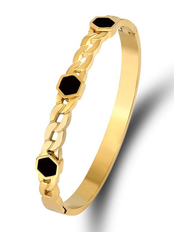 اسوارة شومية بانقل اسواره chaumet اسود ذهبي