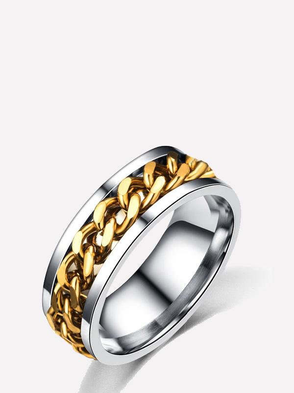 دبلة جنزير ملون خواتم متوفر 1 لون ملون 6