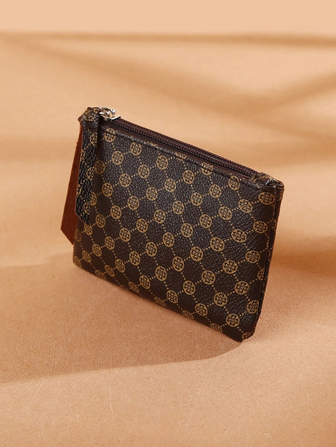 محفظة عملات معدنية بني محافظ بوك بني