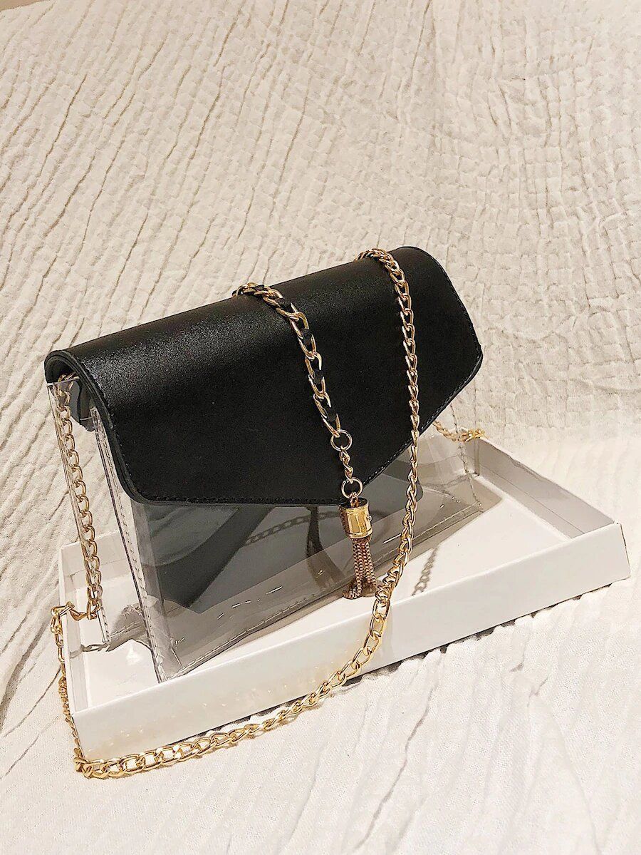 شنطه كلير شفافه اسود شنط وحقائب شنط