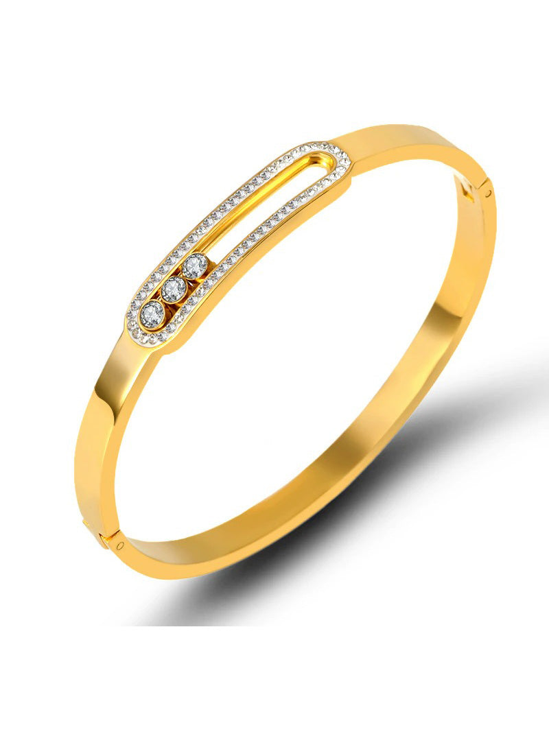 اسواره ميسيكا بانقل كرستال messika ذهبي