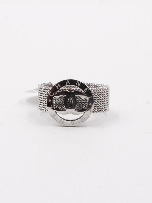 خاتم شانيل ستنلس ستيل خواتم chanel فضي 17