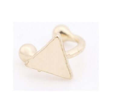 حلق فرده واحده صغير حلق متوفر 9 موديل مثلث ذهبي