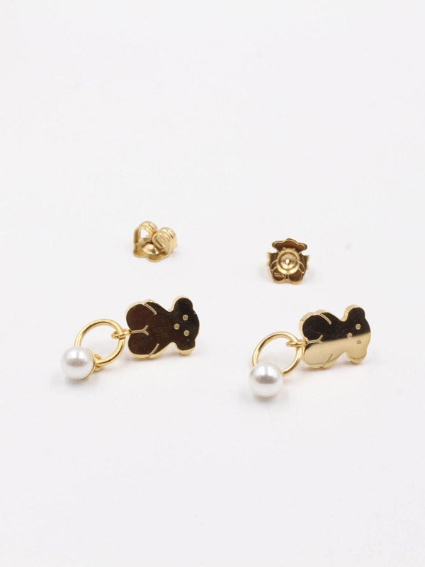 حلق توس بيرل حلق دبدوب ذهبي