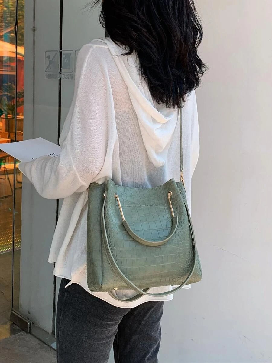 حقيبة ساتشيل نسائية كبيرة شنط وحقائب شنط اخضر