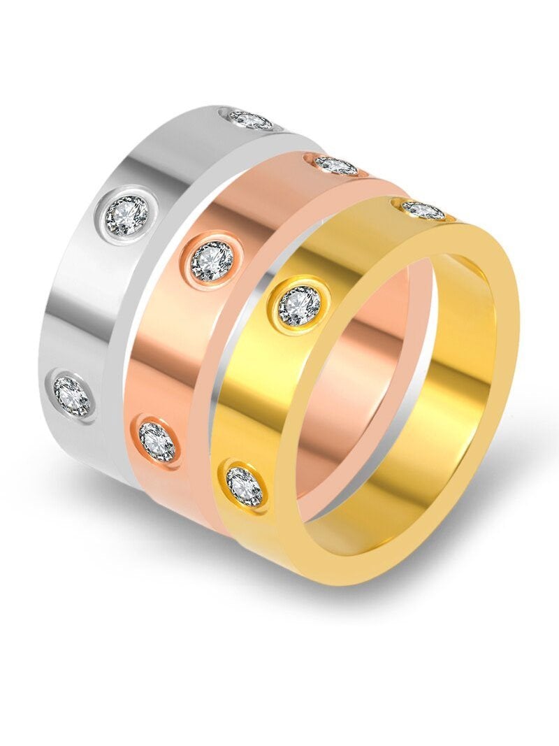 دبلة كارتير زركون خواتم CARTIER ذهبي 5