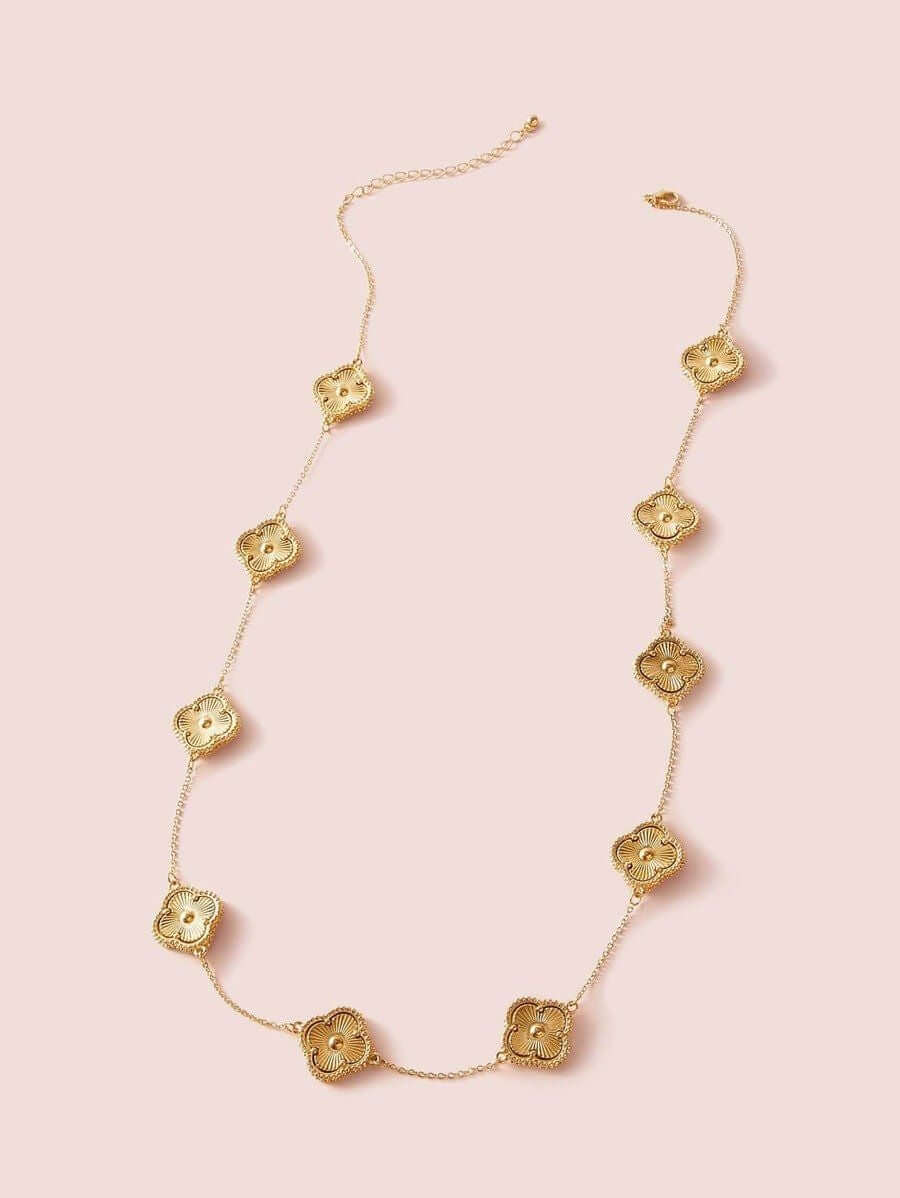 سلسال طويل فان كليف سلسال van cleef ذهبي