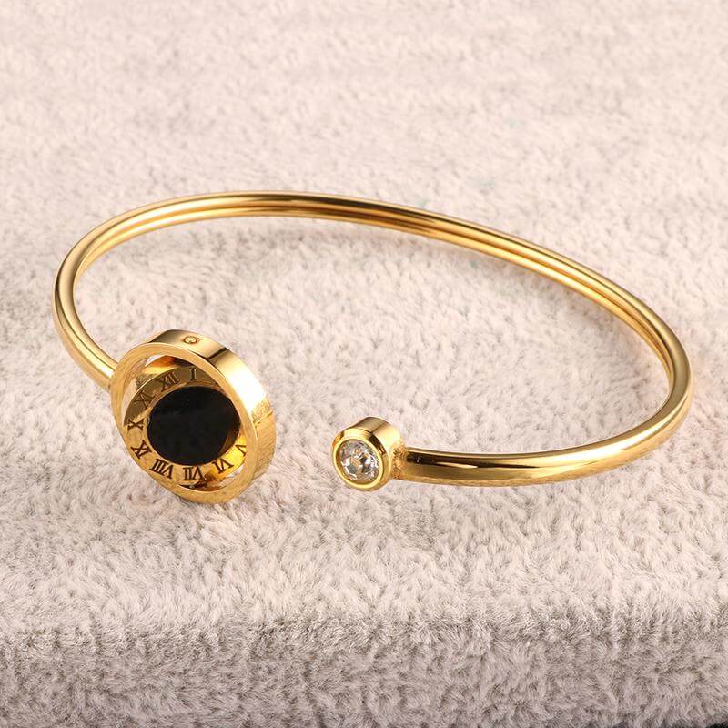 اسوارة بولقري مدوره متحركه اسواره متوفر 3 لون ذهبي