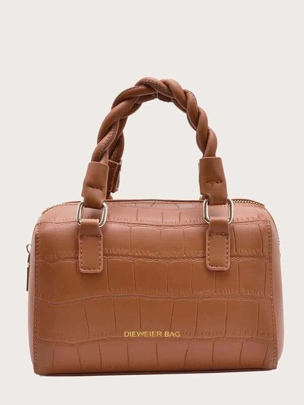 حقيبة كتف اوفال شنط وحقائب شنط بني