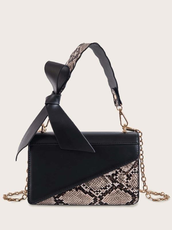 شنطة يد جلد ثعبان شنط وحقائب شنط اسود