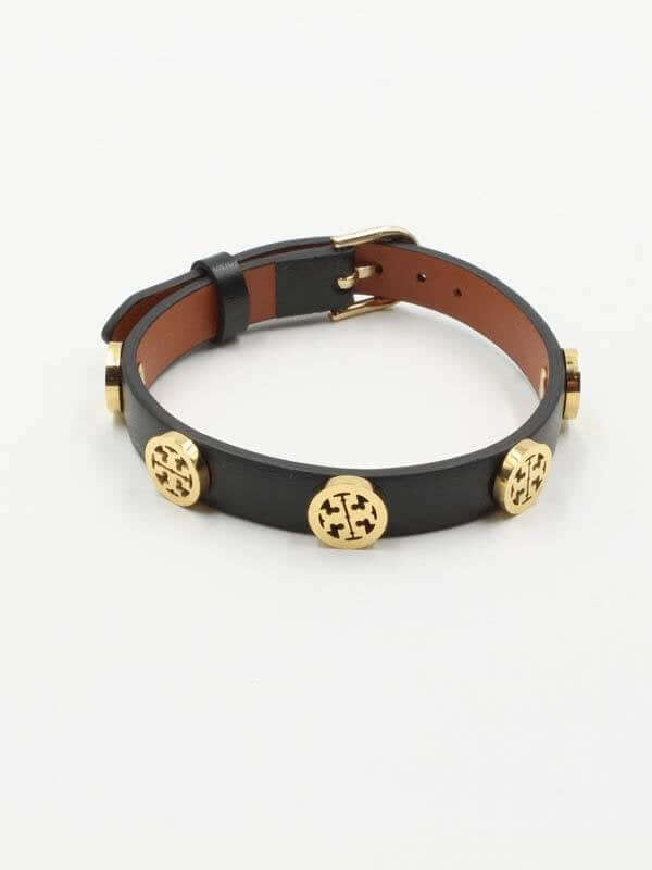 اسوارة توري بوريش جلد اسواره tory burch اسود