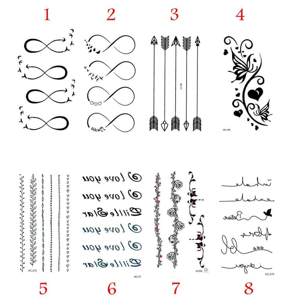 تاتوو اشكال جديده تاتوو متوفر 8 موديل  