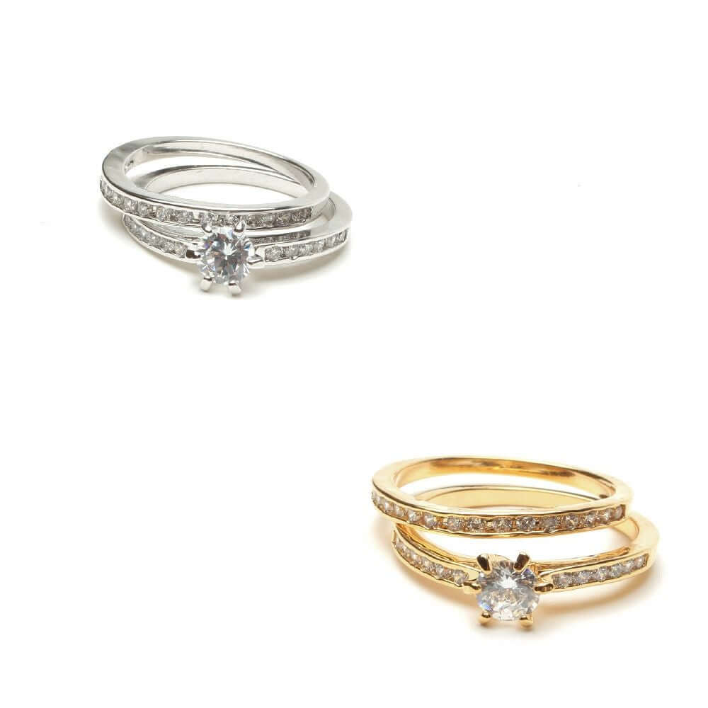 خواتم توينز زركون ناعمه خواتم متوفر 2 لون