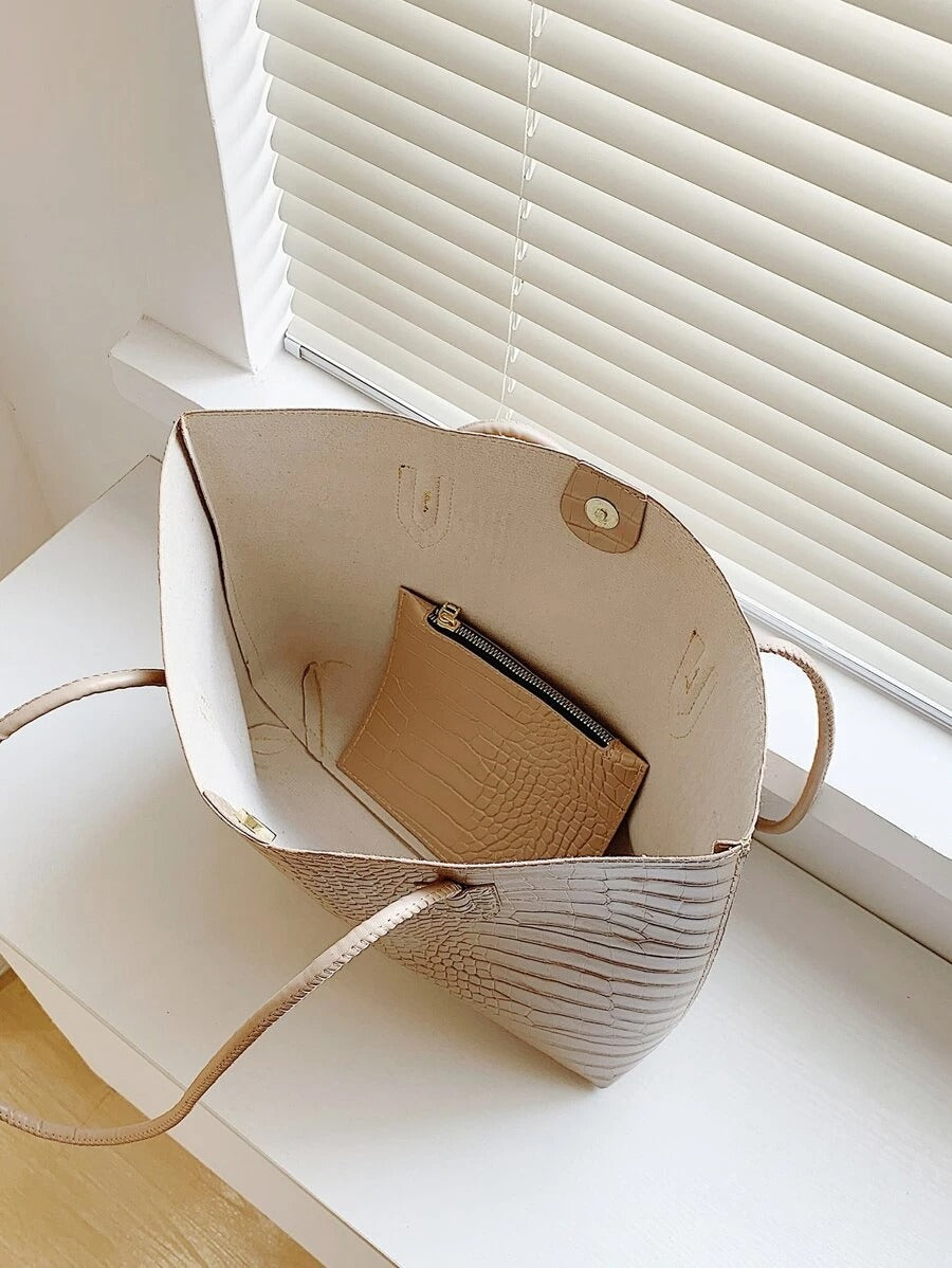 حقيبة كتف للعمل مع محفظة نقود شنط وحقائب شنط