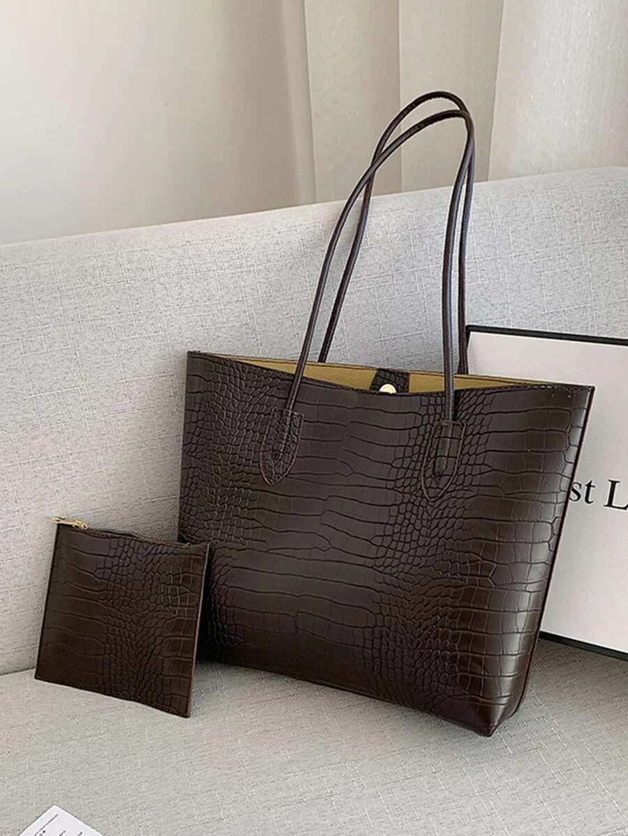 حقيبة كتف للعمل مع محفظة نقود شنط وحقائب شنط