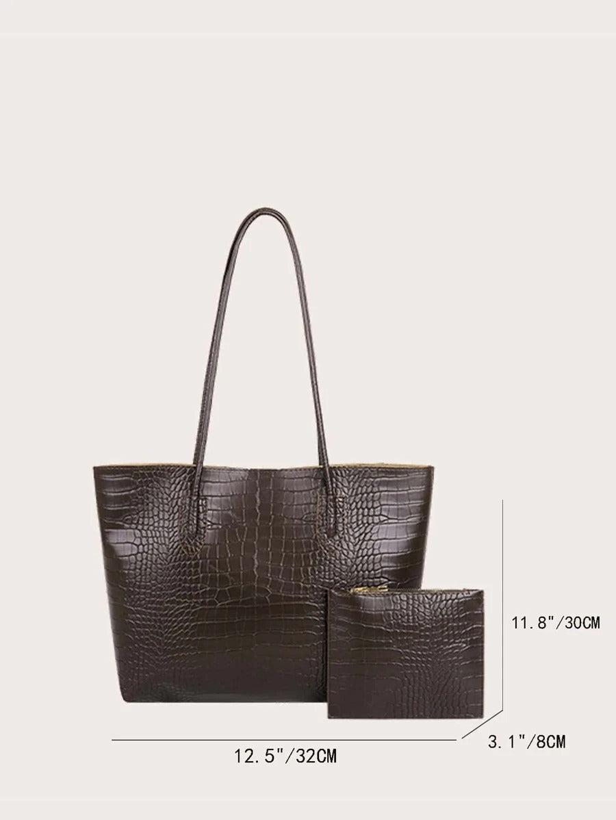 حقيبة كتف للعمل مع محفظة نقود شنط وحقائب شنط