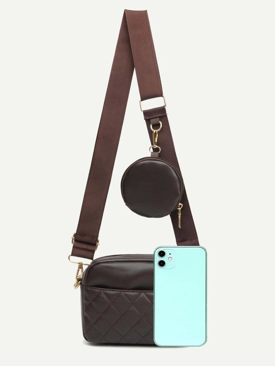 شنطة مبطنة مع محفظة عملة شنط وحقائب شنط