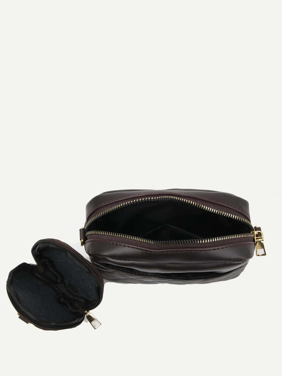 شنطة مبطنة مع محفظة عملة شنط وحقائب شنط