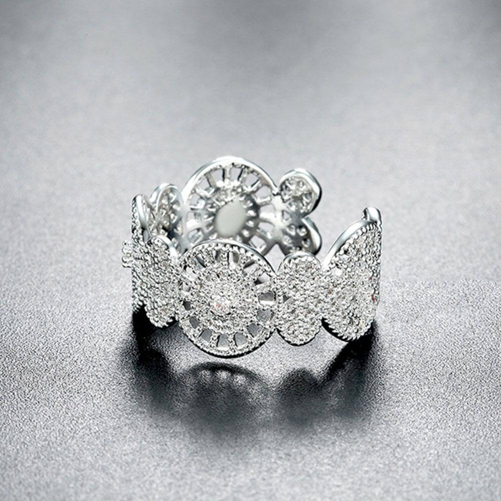 دبله شوبارد خواتم متوفر 2 لون فضي