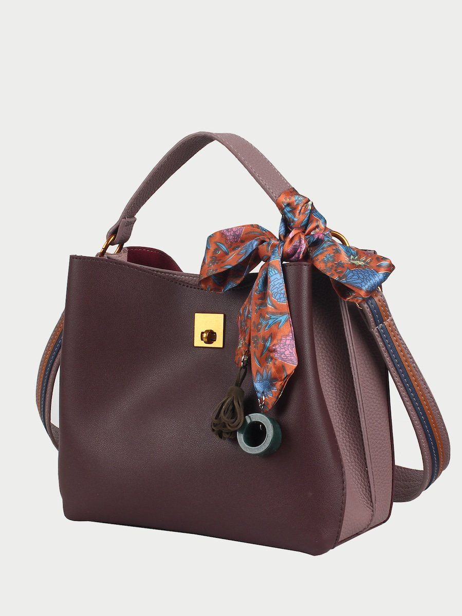 شنطه سوداء بربطه شنط وحقائب متوفر 5 لون بني