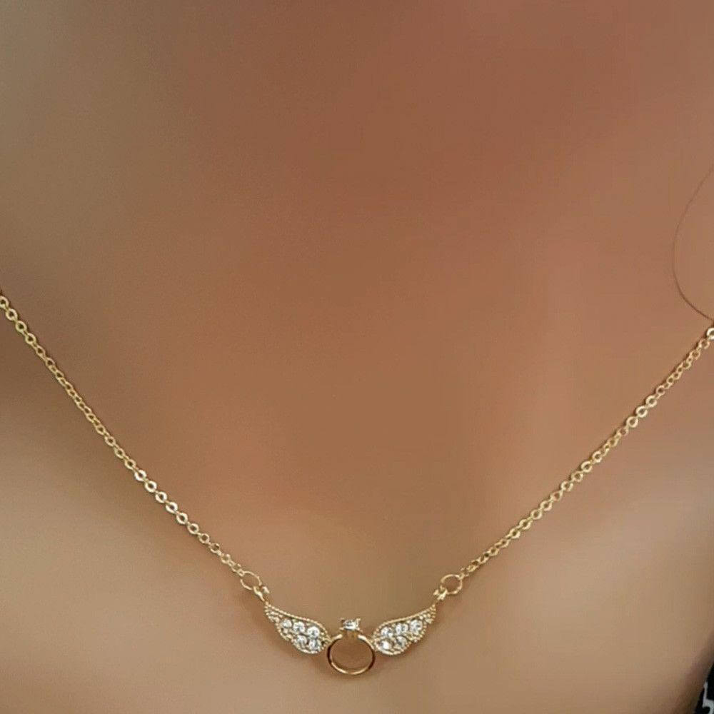 سلسال جناح تيفاني كريستال صغير سلسال tiffany