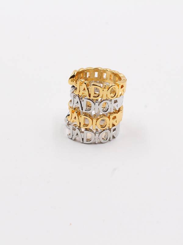 حلق ديور ستنلس ستيل حلق dior