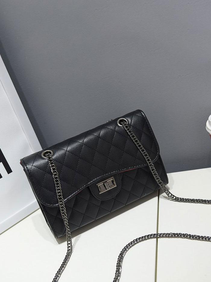 شنطه سكويرز ليذر عنابي شنط وحقائب متوفر 4 لون