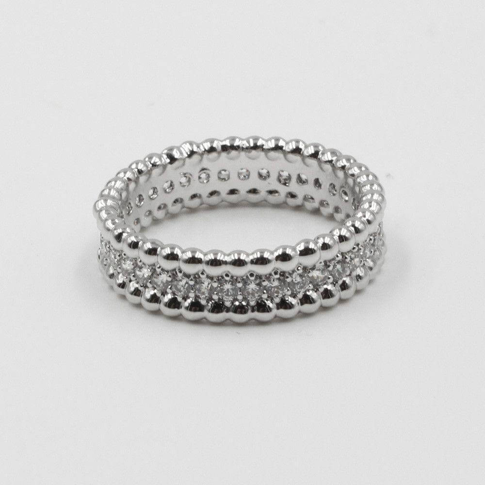 دبله فان كليف مايكرو باف زركون خواتم متوفر 2 لون فضي 6