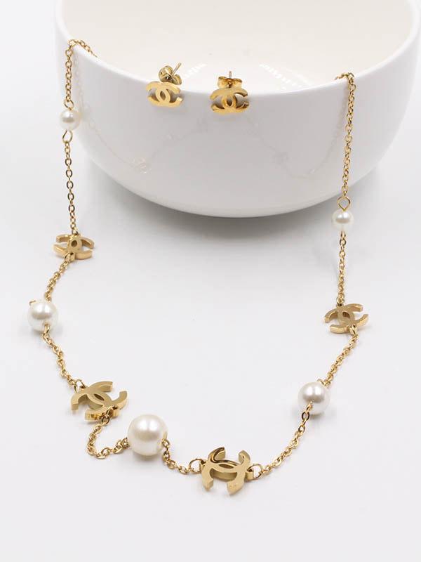 طقم عقد شانيل لولو اطقم chanel