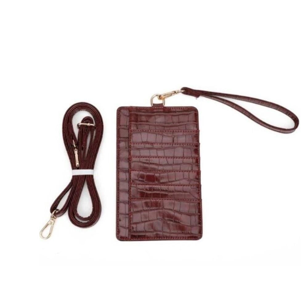 محفظة جوال وكروت جلد التمساح محافظ بوك