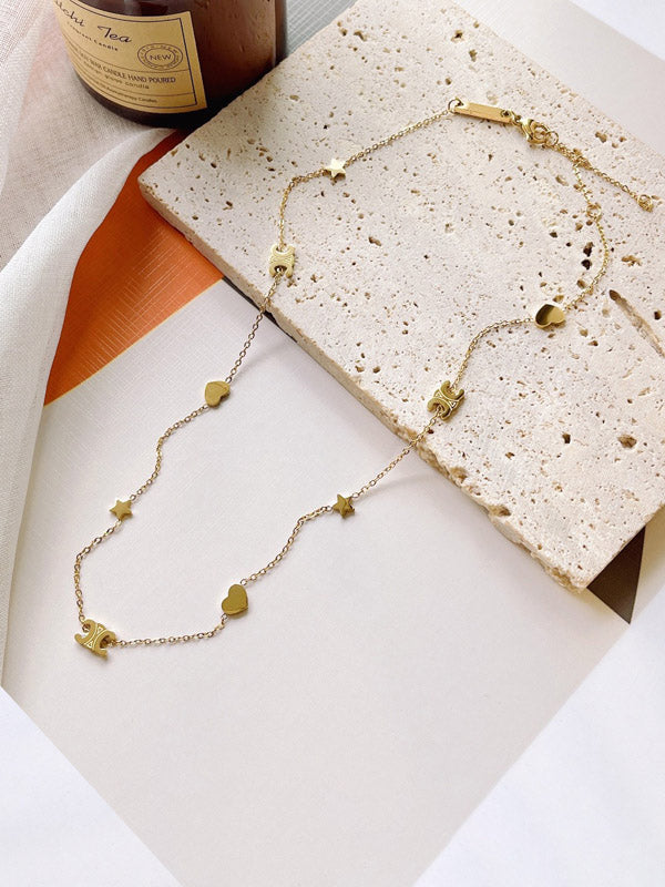 سلسال سيلين طويل سلسال jewel ذهبي