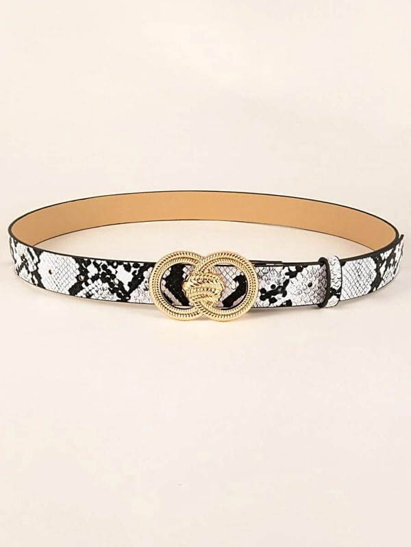 حزام جلد ثعبان احزمة متوفر 1 لون