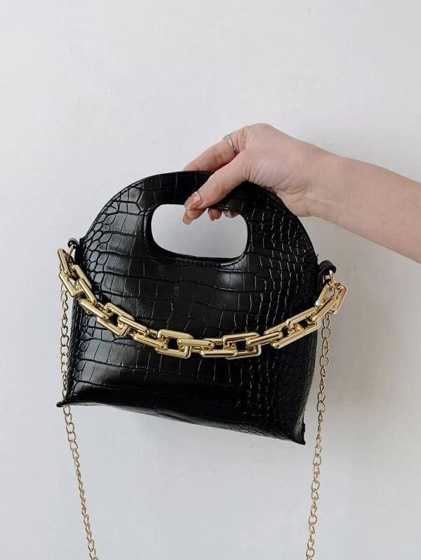 حقيبة بنقش جلد تمساح شنط وحقائب شنط